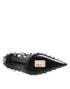 Dolce & Gabbana Black Crystals Studs Stiletto Pumps Shoes